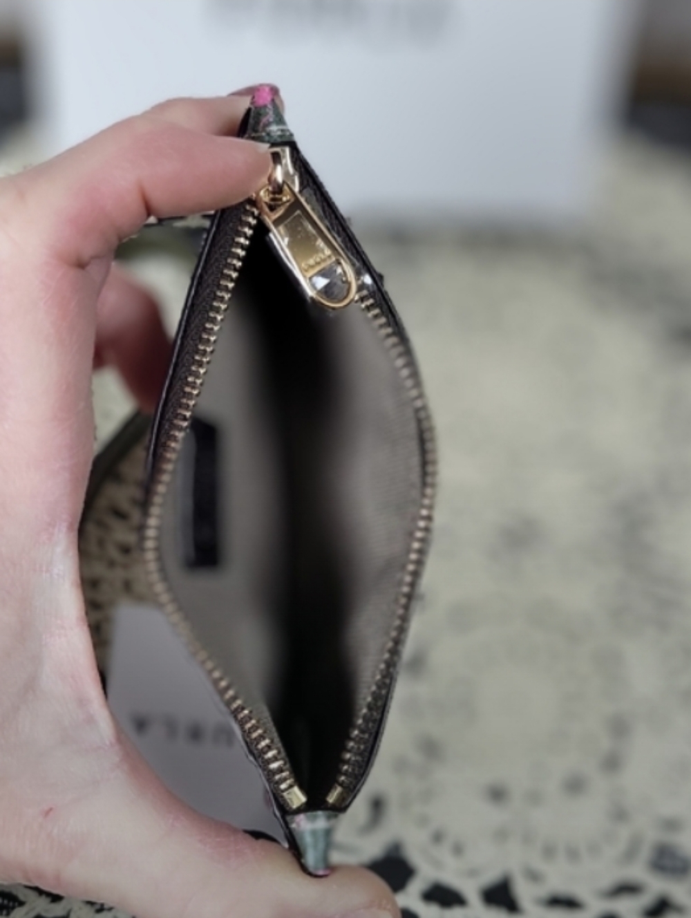 Furla-Floral Cardholder- Wristlet - Picture 3 of 4